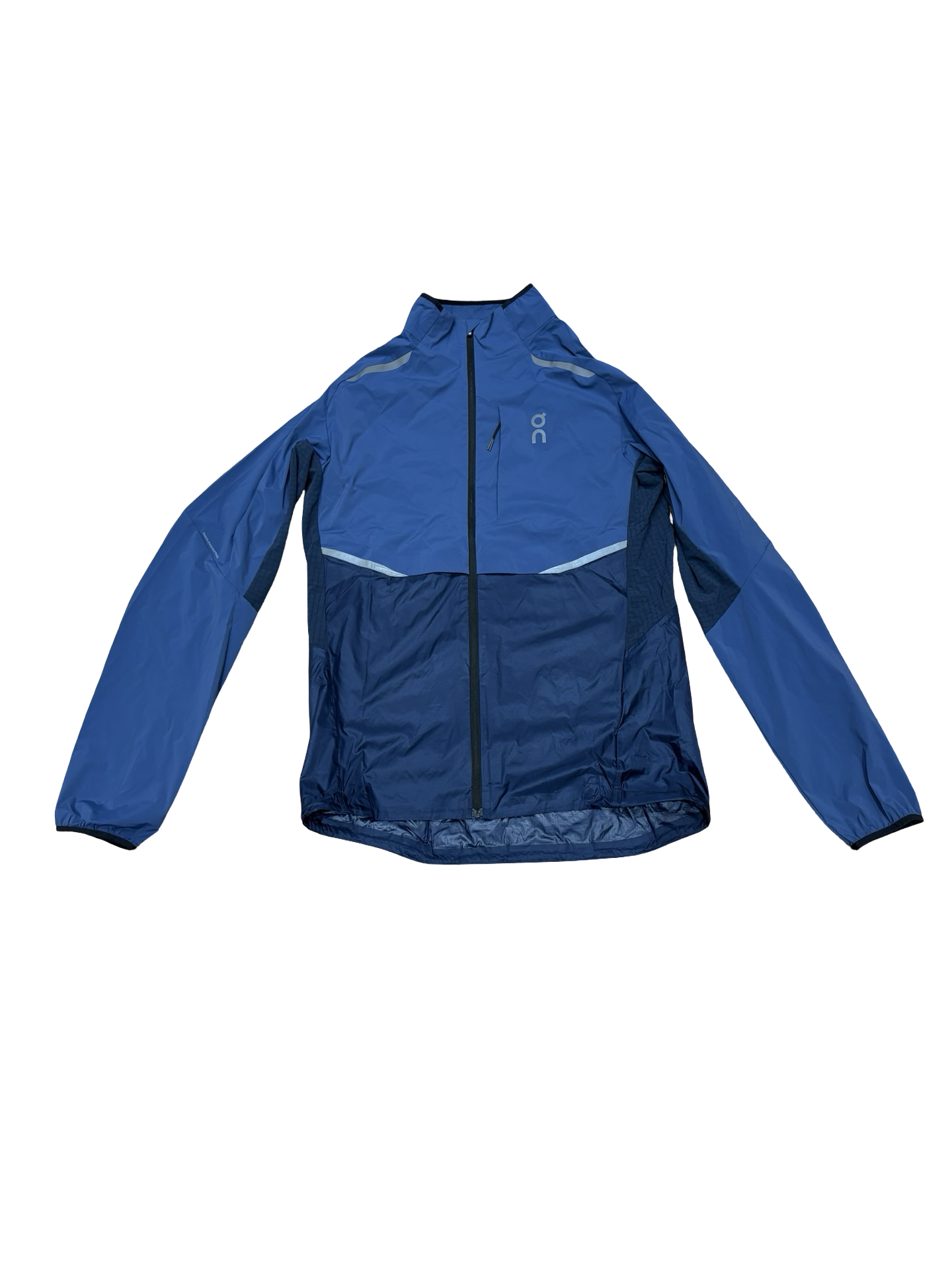 Blue jacket on a white background