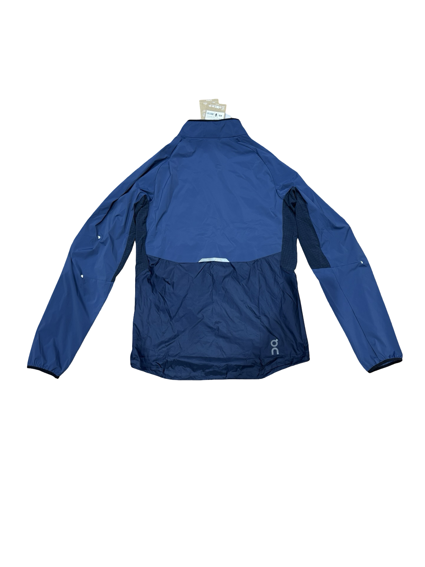 Blue jacket on a white background
