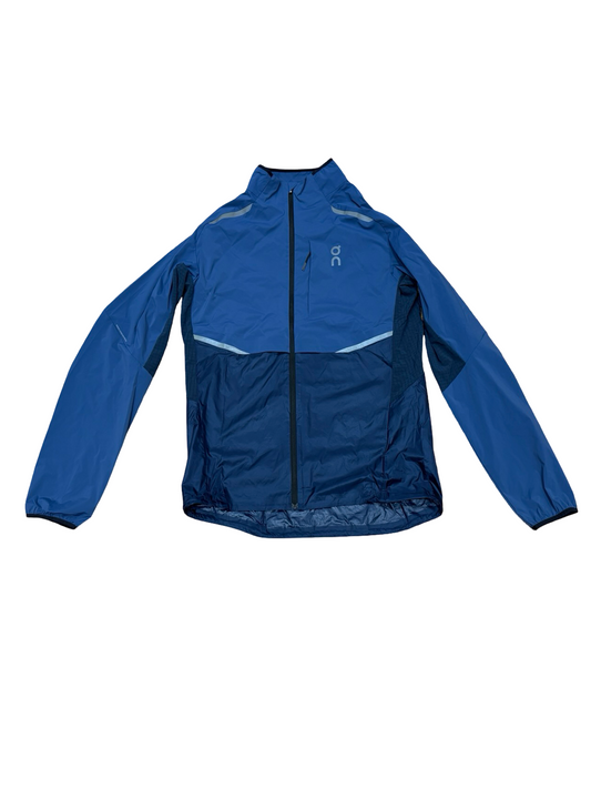 Blue jacket on a white background