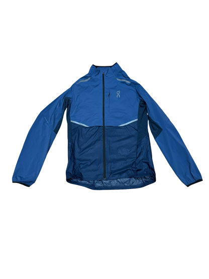Blue jacket on a white background